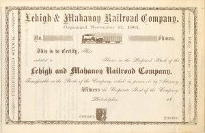 Lehigh and Mahanon Railroad Co.